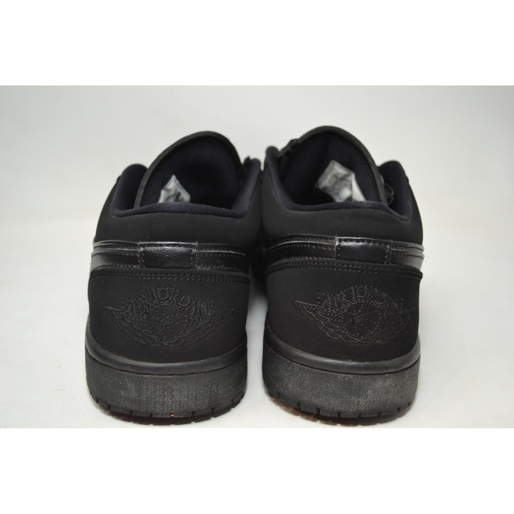 Air Jordan 1 Low Shoes Mens Size 10 Black Triple Black 553558-025 Nike Sneakers - Picture 8 of 16